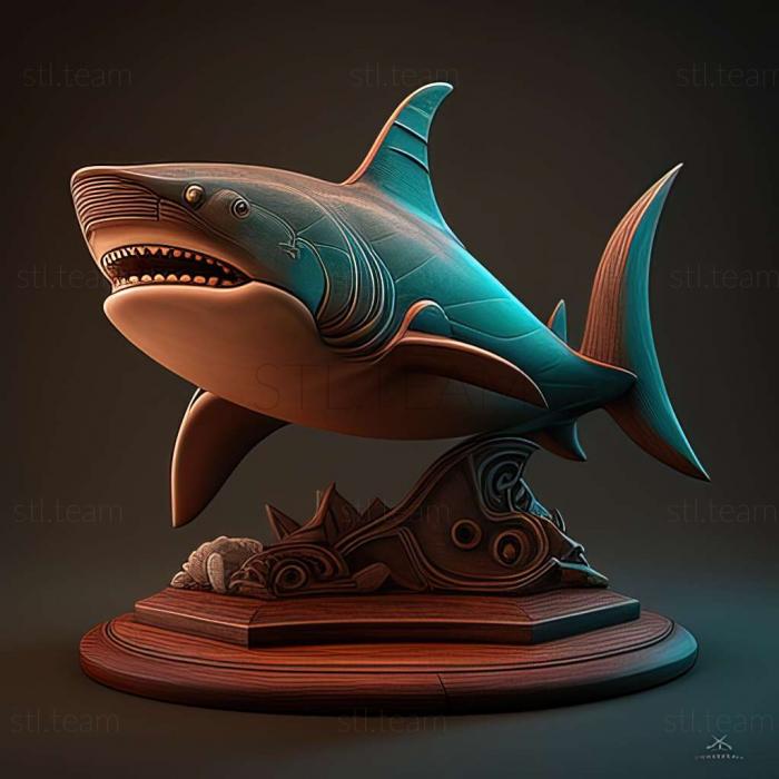 3D model shark 3d model (STL)